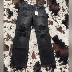 NWT Vervet Distressed 90s Vintage Straight Jeans